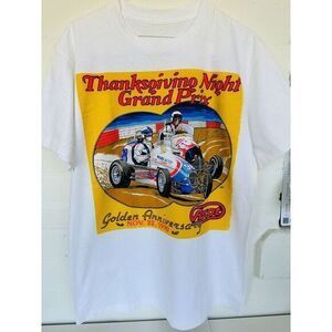 Vintage‎ Thanksgiving Grand Prix Ascot  11-22-99 T-Shirt L Pre-Own